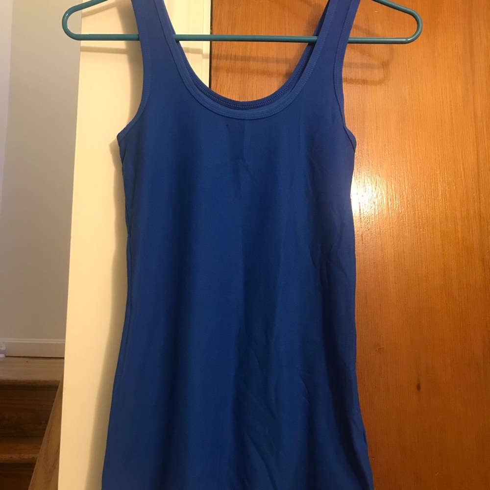 Blue tank